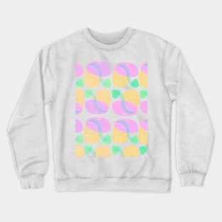 Abstract art pattern in gentle pastel shades Crewneck Sweatshirt